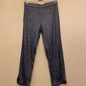 Theory Linen Pant, Navy grey tone